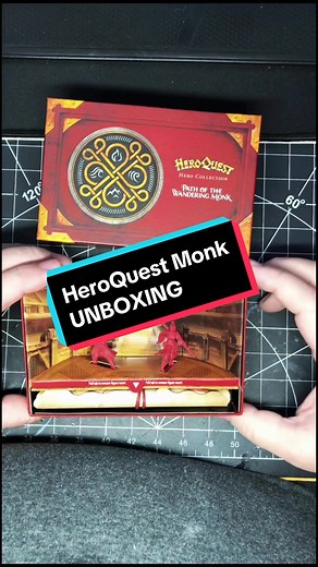 Unboxing the new HeroQuest Path of the Wandering Monk Heroes. #HeroQuest #boardgames #mini #miniature #dnd #dndtiktok
