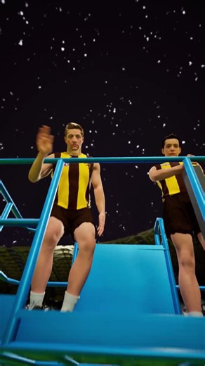 Hawks take down the swans #afl #animation #hawthorn