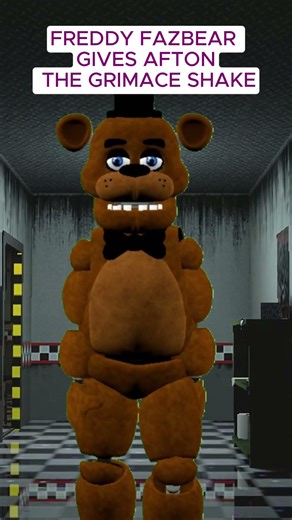 Freddy Fazbear Gives Afton the Grimace Shake… BIG MISTAKE #fnaf #fnafgmod #spoof