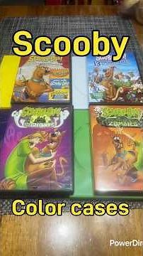 Scooby Doo movies DVD unboxing collection, multiple color cases 4K Blu-ray #cartoon #tv #film