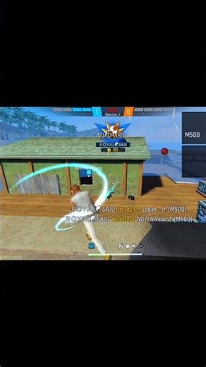 ⚡ M500 1V4 CLUTCH IN CS RANKED! ⚡ #freefire #shorts #shortvideo #freefireshorts