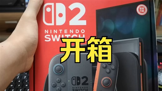 【Switch 2开箱】一个从来没有用过Switch的初中牲的使用体验(附挂梯子和商店进不去教程)