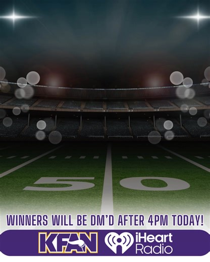 It's a HUGE showdown between the #Vikings and the Eagles this Sunday and we've got your tickets in! To Enter: 🏈: Follow KFAN FM 100.3 🏈: Like and Share this Post 🏈: Tag your buddy you'd bring with in the comments Winners will be DM'd today after 3pm! Good Luck and SKOL Vikings! iHeartRadio | KFAN FM 100.3