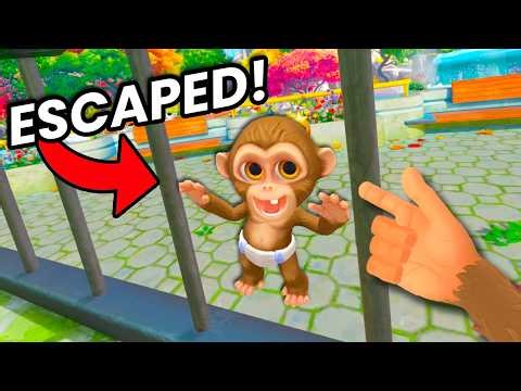 Helping The Baby Monkey ESCAPE The ZOO In The New Update!!!