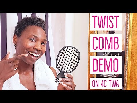 Twist Comb on Natural 4C Hair | Product Review and Demo