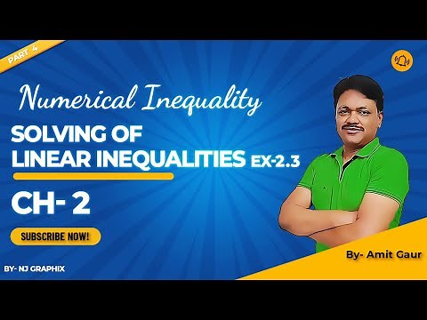 Linear Inequalities Ex-2.3 | Numerical Inequalities Ch-2 | Applied Maths Class 12 | Gaur Classes