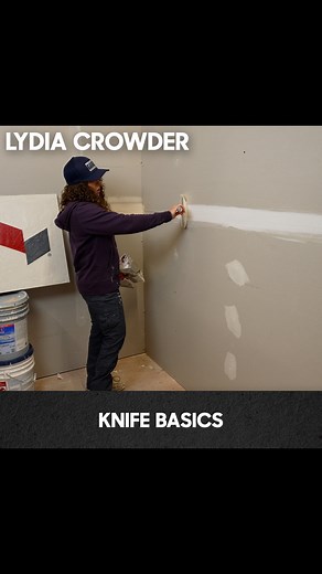 Knife basics are essential skills for anyone working with drywall. Lydia demonstrates the proper techniques for applying compound to the wall using different knives. She emphasizes the importance of the angle of the knife when spreading mud, as well as the pressure applied for a smooth finish. She also shows how to cut an edge for a clean feathered edge. Tips and tricks for using different knives, like the six for filling screw holes, are also shared. This video serves as a helpful refresher for