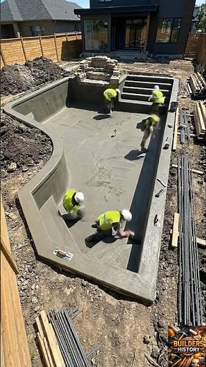 Building a Waterfall Pool Step-by-Step #shorts