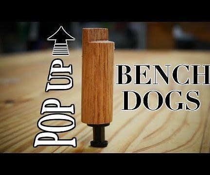 DIY Pop Up Bench Dogs