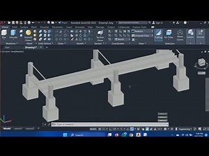 How to create river and road bridge in AutoCAD 3d modeling |part 1 | #autocadcivil3d