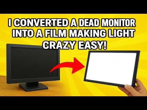 I Turned My Old Computer Monitor Into A Panel Light!