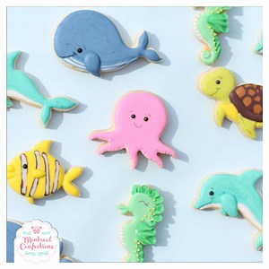 Super cute set of sea creature cookies! Which one is your favorite? | La cabane a poterie