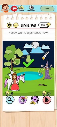 Brain Test Level 240 Solution & Walkthrough | Tricky Puzzles (Android & iOS Shorts)