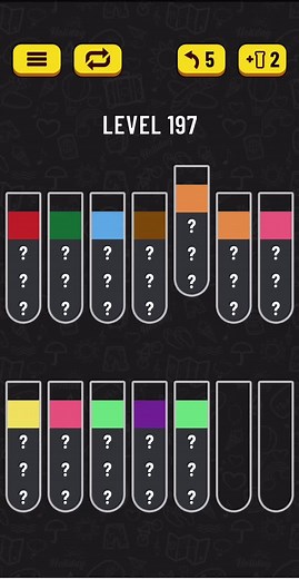 Water Sort Puzzle Game Level 197