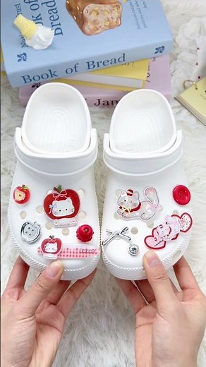 Cute Hello Kitty Croc Charms 🍎🎀 #croccharms #crocs