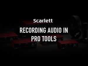 Recording audio in Pro Tools