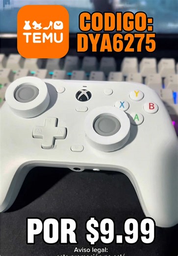 🎁YA SE PUEDE CONSEGUIR EL CONTROL GAMESIR G7 SE EN TEMU POR $9.9 MX!!! 🎮 🎮💻 NUEVOS USUARIOS: busca el código “dya6275” en la barra de búsqueda de la página principal de Temu 🔍 O haz clic aquí para comprar: 👉 https://app.temu.com/k/gkdflzvalnd #temu #temufinds #ofertastemu #gamesirkaleid #mandogaming @temu @Shoptemu_MX