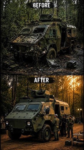 Restoring a Destroyed Military Vehicle to Like-New ConditionMilitary Vehicle Restoration Timelaps