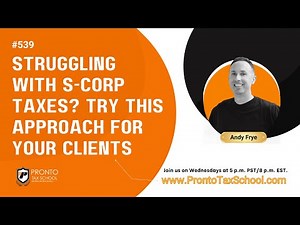 How to Create a Winning Balance Sheet for S Corp Clients #539