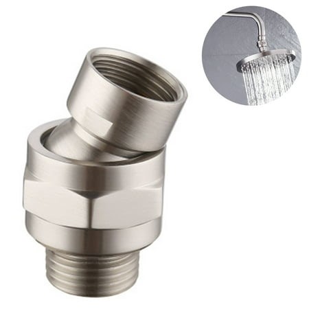 Shower Connector Ball Joint Shower Head Swivel Ball Adapter Adjustable Shower Arm Extension Universal Component Brushed Nickel - Walmart.ca