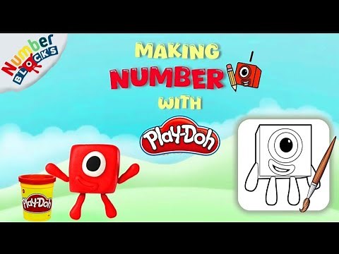 Numberblocks One | Play-Doh & Coloring Tutorial For Kids