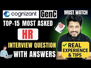 🔥 HR Interview Questions for Cognizant GenC | MOST ASKED + Perfect Answers 💯