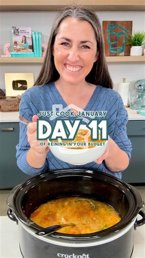 Day 11 of Just Cook January is slow cooker green chile pork stew. Toss everything in the slow cooker and let it do the work while your house fills up with the best smell ever. Tender pork, mild heat, and a rich, cozy broth perfect for scooping with a warm tortilla or just going at it with a spoon. https://thestayathomechef.com/slow-cooker-green-chile-pork-stew/ | The Stay At Home Chef