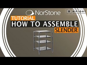 Norstone Slender - How to assemble HiFi rack (English version)