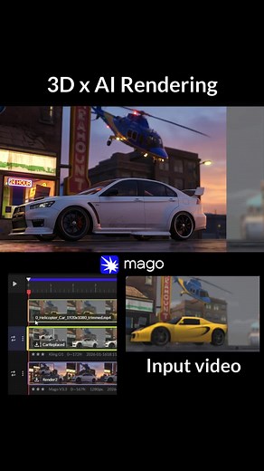 Transforming 3D Renders with Mago's Video Tools