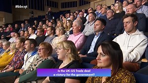“Brexit is a great opportunity, the fact that we’re doing a trade deal… it’s a Brexit benefit” Reform UK’s Richard Tice calls the UK-US trade deal a “work in progress” but that the European Union are “doing a lot worse than we are” economically #bbcqt | BBC Question Time