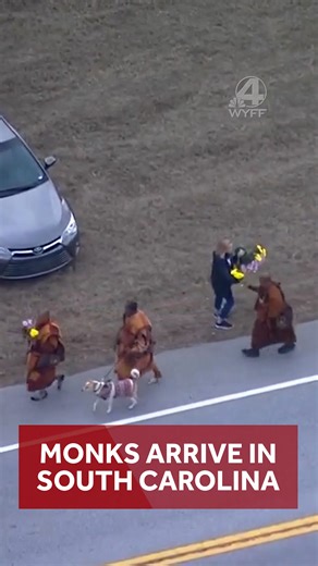Buddhist monks arrive in South Carolina, continuing their walk for peace Find out where they are headed: https://tinyurl.com/mwncjnbz #monks #WalkForPeace #March #DC #washingtondc #fortworth #texas #fypシ #buddhism #buddhistmonk #journey #gratitude #compassion #SouthCarolina #columbia #love #news | WYFF News 4