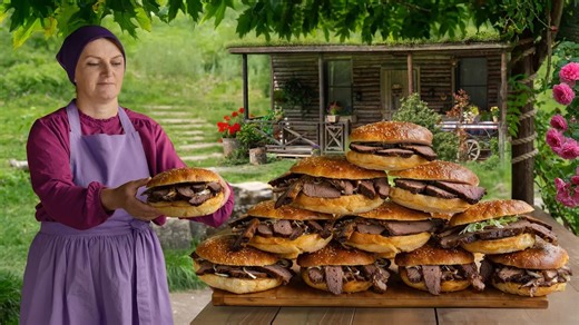 Traditional village pastrami - easy homemade sandwich