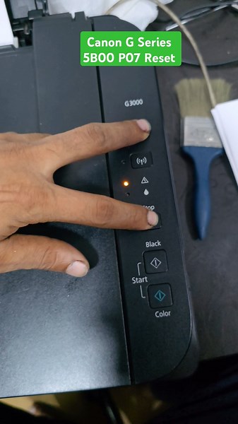 Canon G2000 B500 P07 Error Reset ink pad #5b00 #p07 #7timesLightblinking