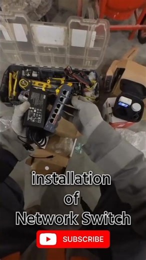 Network switch Installation | #it #networking #network #data #installation #installationvideo #tips