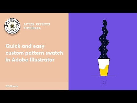 Illustrator Tutorial - How to create a custom pattern swatch in Illustrator