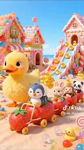 Cute Duck Cartoon for Kids: Baby Duck Song & Short Cartoon