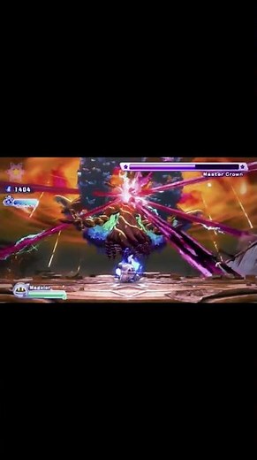 The first boss and final boss | kirby return to dream land deluxe edit | master crown |