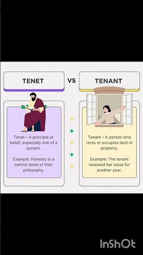 Tenet vs Tenant #english #vocabs #englishvocabulary #learn #englishvocabmastery #vocabulary