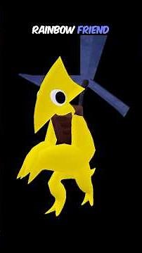 Make a Yellow Rainbow Friend Puppet! #rainbowfriends #puppet #tutorial #howto #diycrafts