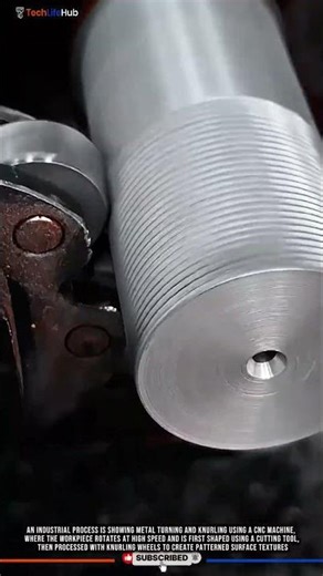 Innovation CNC Turning and Knurling Machine for High Precision Surface Texturing #tech