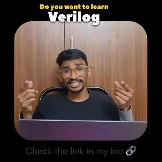 GANGADHAR 🌀 on Instagram: "Want to learn Verilog but don’t know where to start? 🤔 I’ve shared a free, beginner-friendly resource that helped many students start RTL coding the right way 💡 Save this & start today #Verilog #vlsibeginner #VLSI #btech"