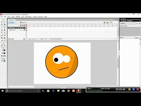 Macromedia Flash 8 || Basic 2D Animation Smiley Creation | RamananRpn