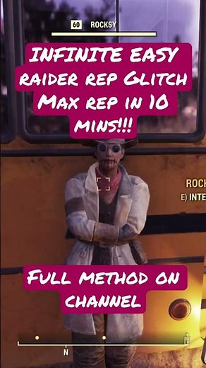 Infinite raider rep glitch fallout 76