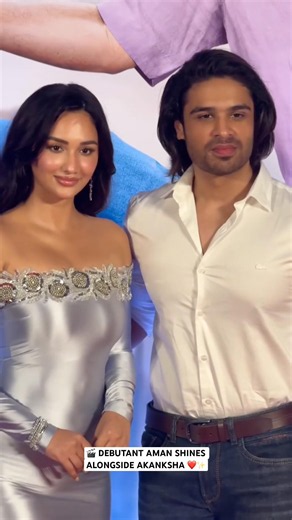 Debutant #AmanIndraKumar shines alongside #AkankshaSharma at the #TeraYaarHoonMain premiere ❤️✨