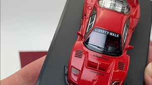 开箱SW1/64法拉利F40红色合金车模