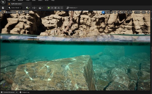 UE_材质_水材质水上和水下衔接效果