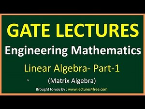 Linear Algebra - 1 Video Lecture | Topicwise Question Bank for Mechanical Engineering