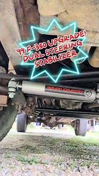 '99 F-350 DUAL STEERING STABILIZER UPGRADE. #mechanic #truck #ford #diy