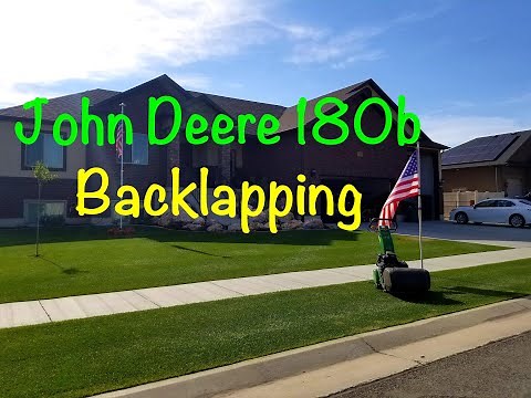 How to backlap a John Deere reel mower!!
