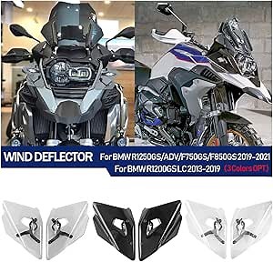 Amazon.com: Motorcycle Upper Turn Signal Wind Deflector Screen Shield Windshield WindScreen with Bracket for B.MW R1250GS R1250 GS ADV 2019-2023 R1200GS R1200 GS LC 2013-2019 F750GS F850GS 2018-2023 (Smoke) : Automotive
